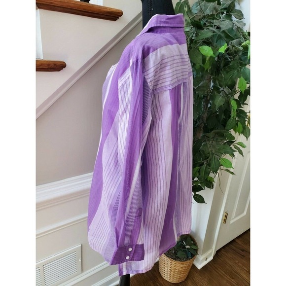 Roaman's 2- Button Down Top (20W)w/ Tank (1X) - Picture 7 of 12